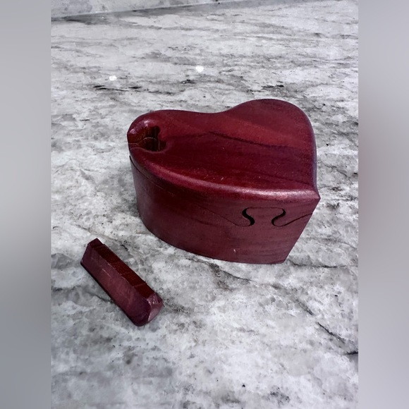 Wooden Mahogany puzzle Box - Picture 3 of 11